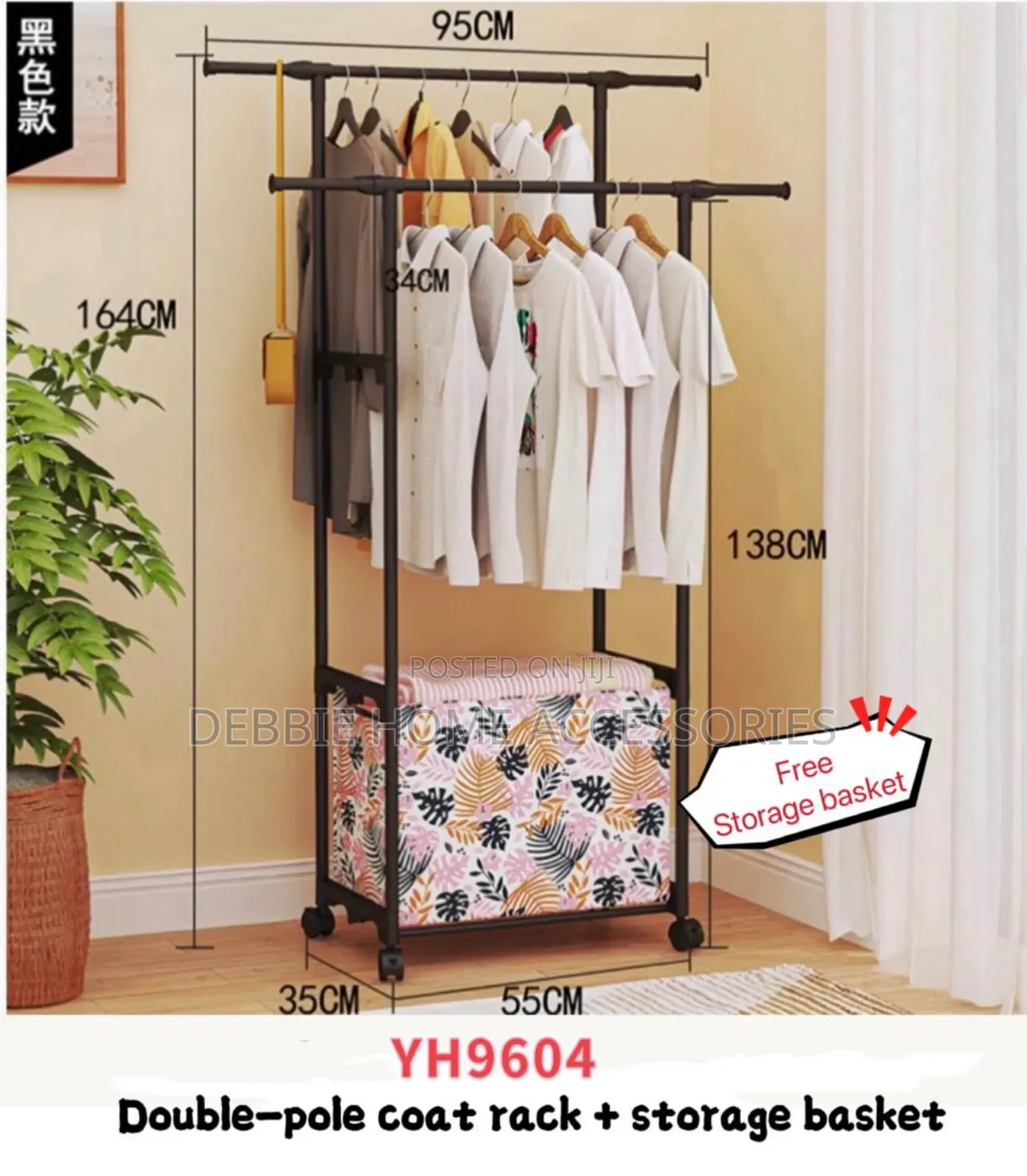 Free Standing Garment Rack for Cloth Organizer -Yh9604