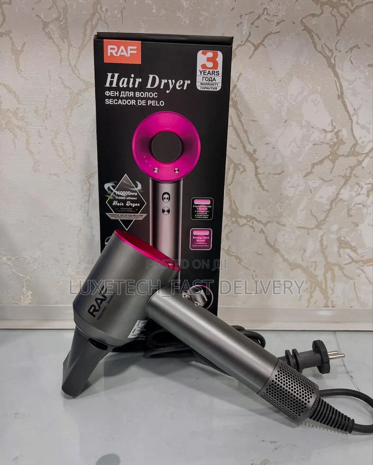 Raf Hair Dryer High-Speed, Ionic Blow Dryer