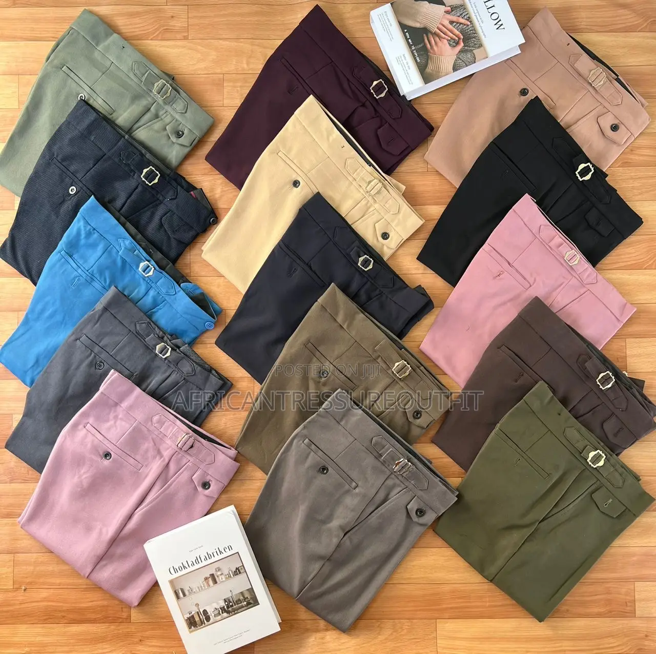 Trouser Available Cotton Texture Classic Fitwear Collection Size 30-36