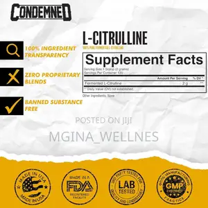 Condemned Labz L Citrulline – 240 Grams/ 120 Servings