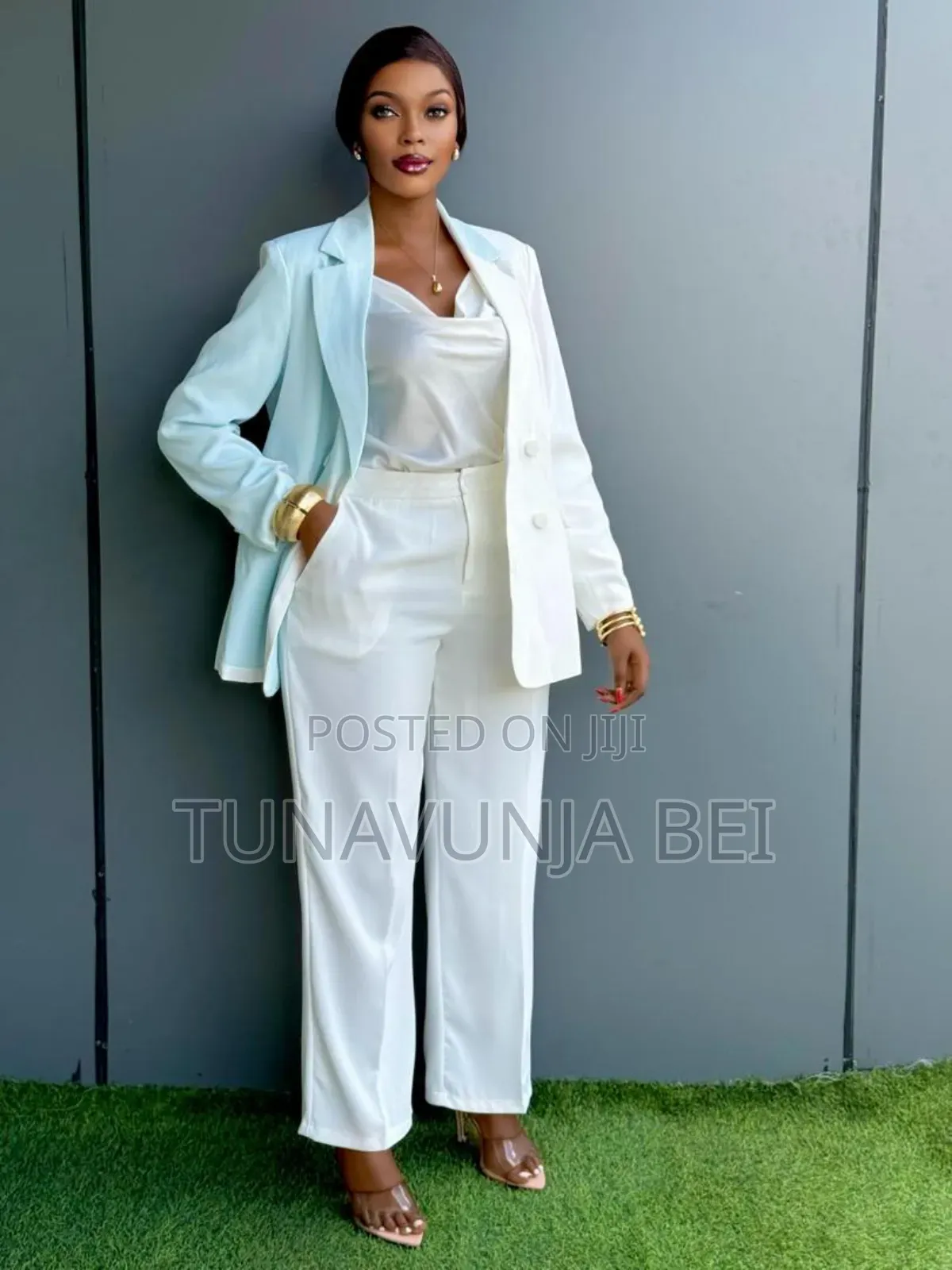 Fashionable White Suit