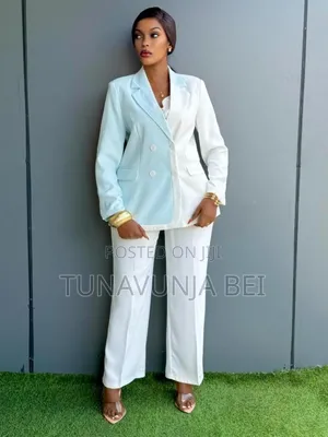 Fashionable White Suit