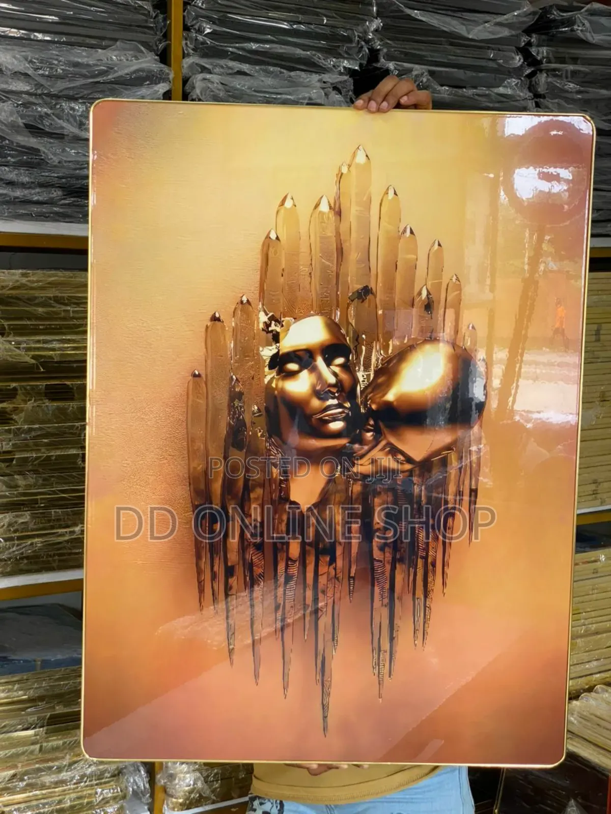 Luxury Crystal Wall Acrylic Painting/Stoned Art Frame.