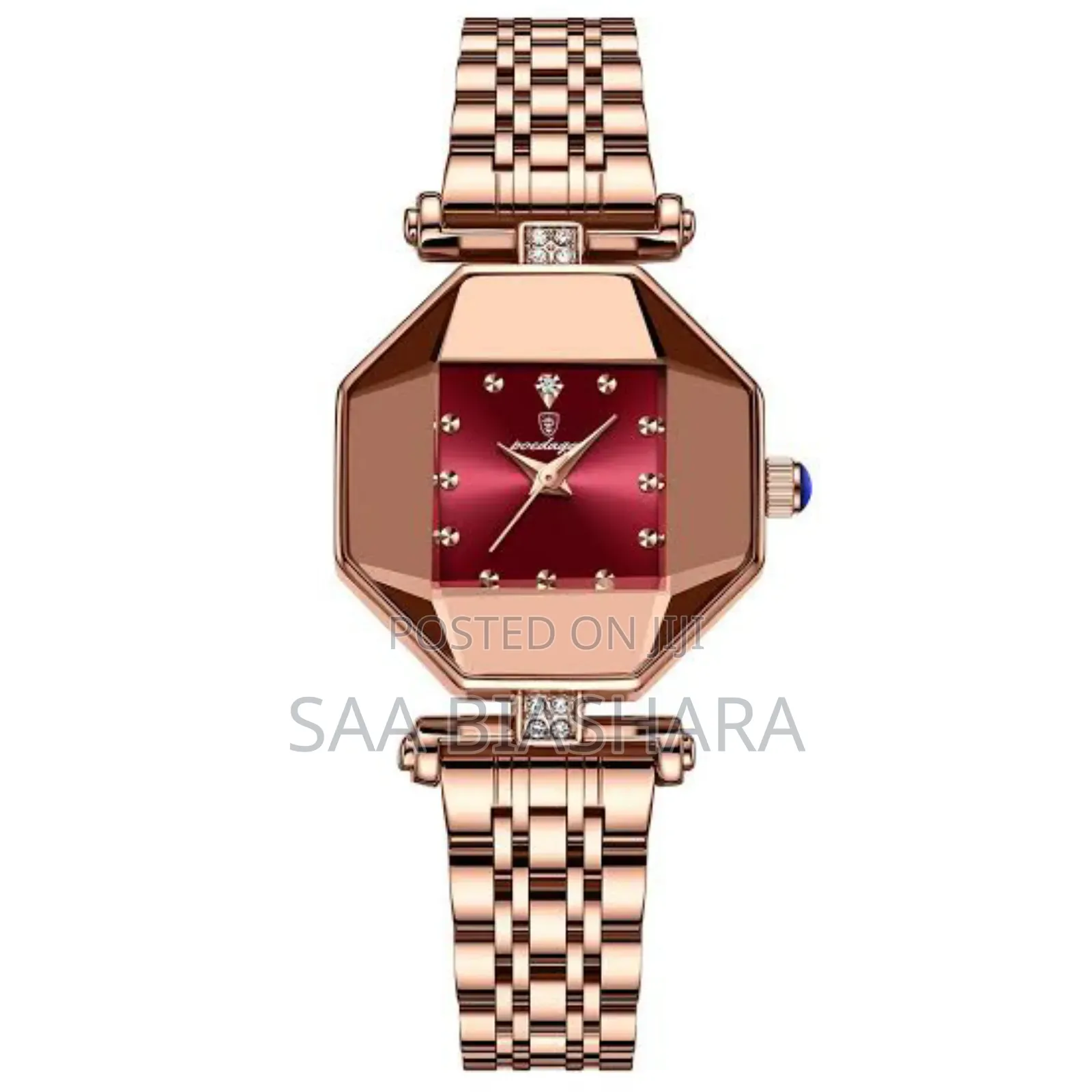 Poedagar Ladies Classic Watch Rose Gold and Red