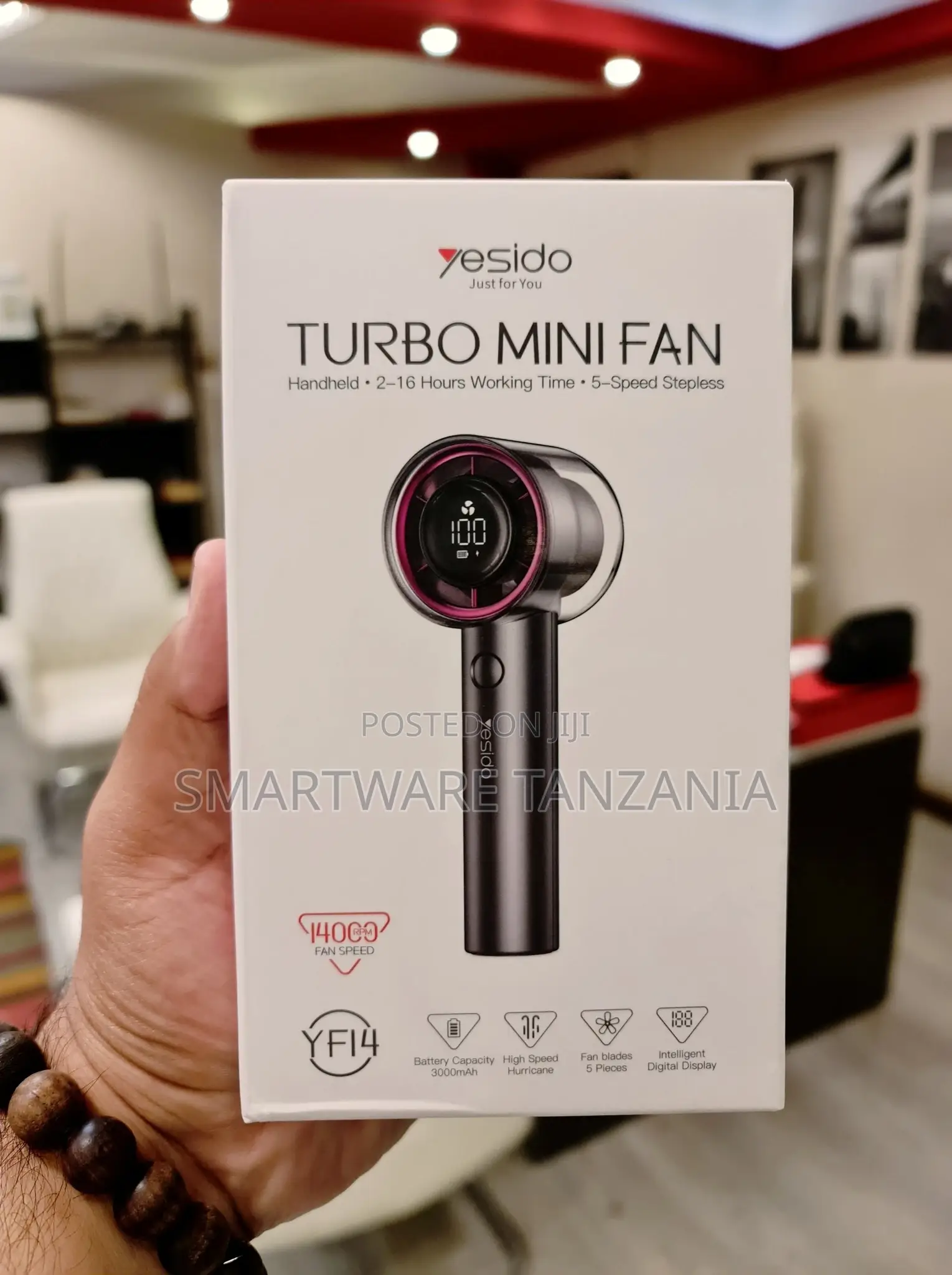 Handheld Portable Turbo Fan for Travel/Outdoor/Vacation/Concerts