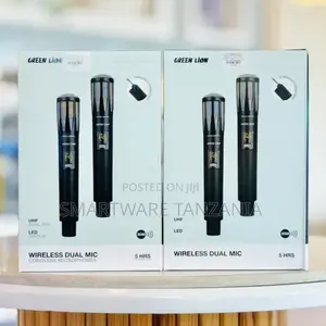 Green Lion Wireless Dual Cordless Microphones With 800mah Battery