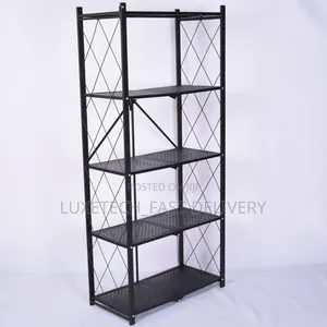 5-Layer Foldable Metal Storage Rack