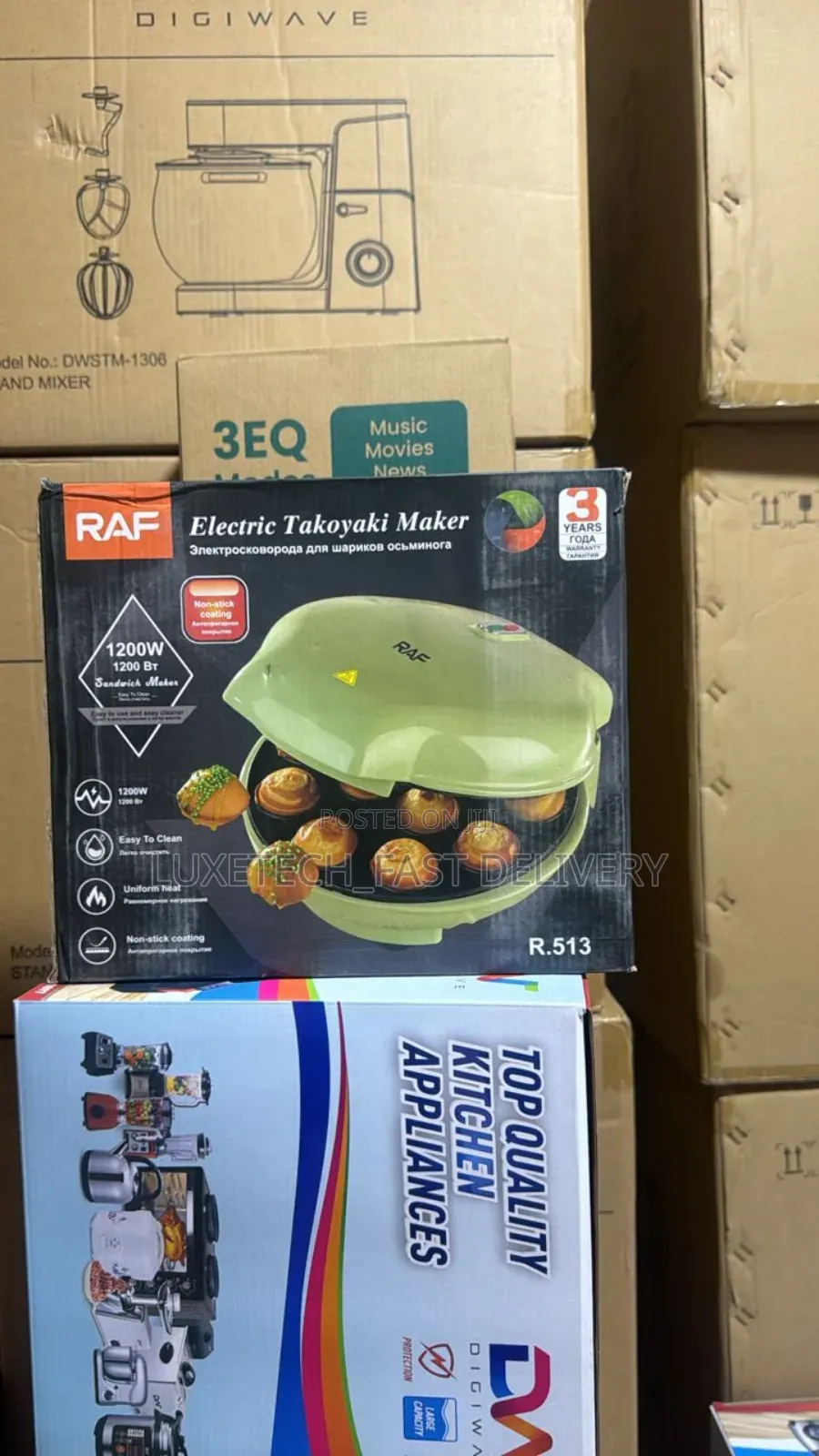 Raf Electric Takoyaki Maker (Vitumbua Maker)