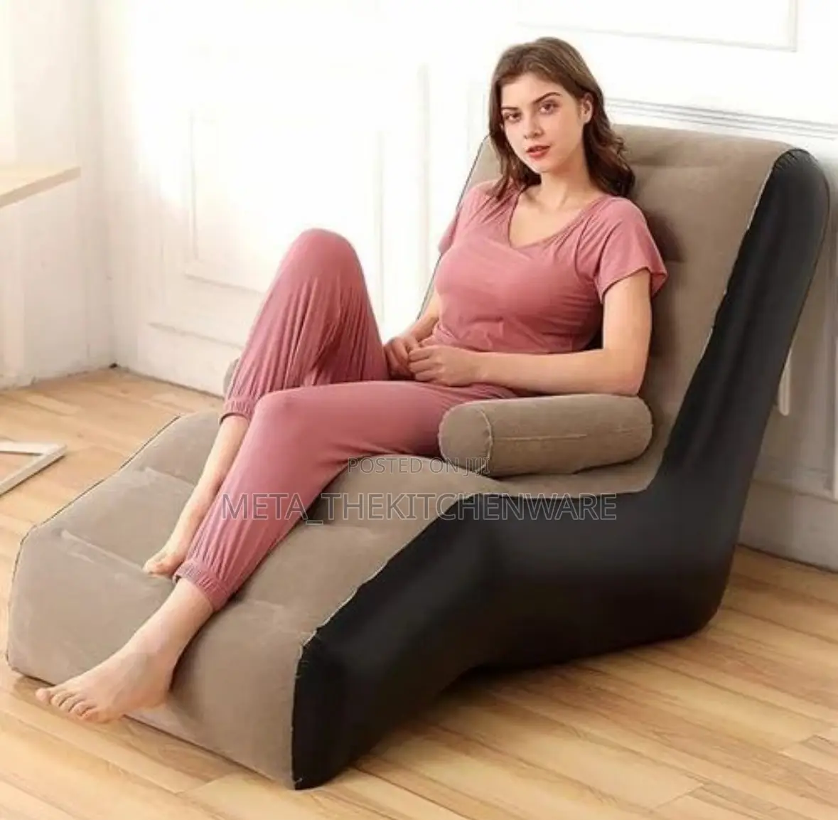 Folding Inflatable Sofa With Armrests