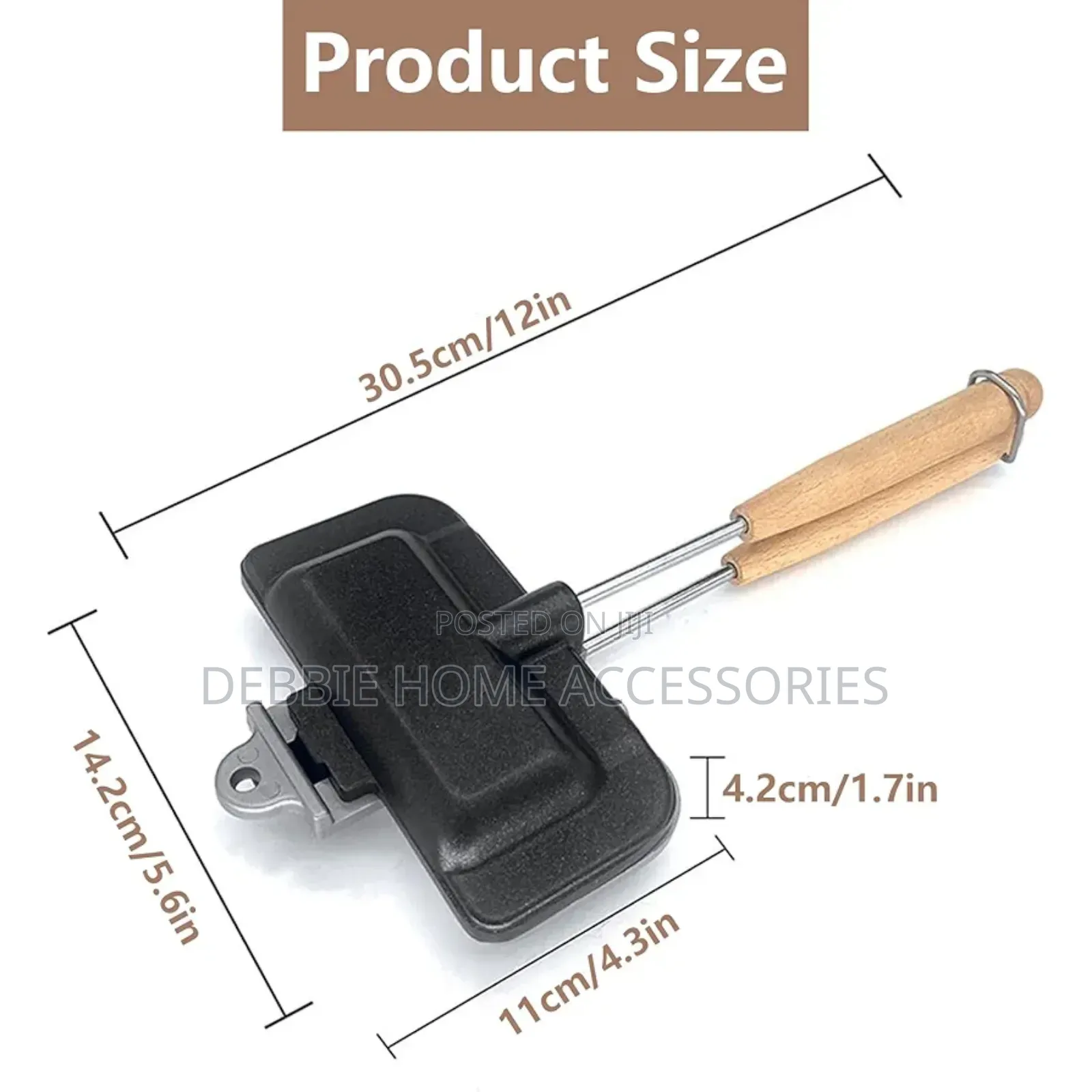 Double Sided Sandwich Frying Pan