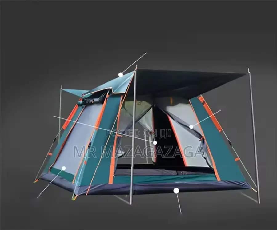 Camping Tent 6 Peoples With Canopy
