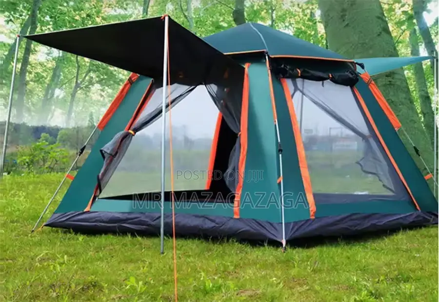 Camping Tent 6 Peoples With Canopy