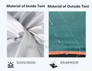 Camping Tent 6 Peoples With Canopy