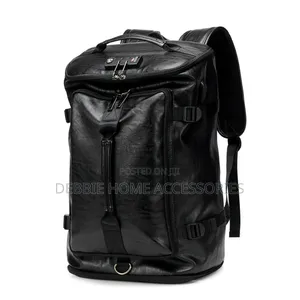 Large-Capacity Black Backpack