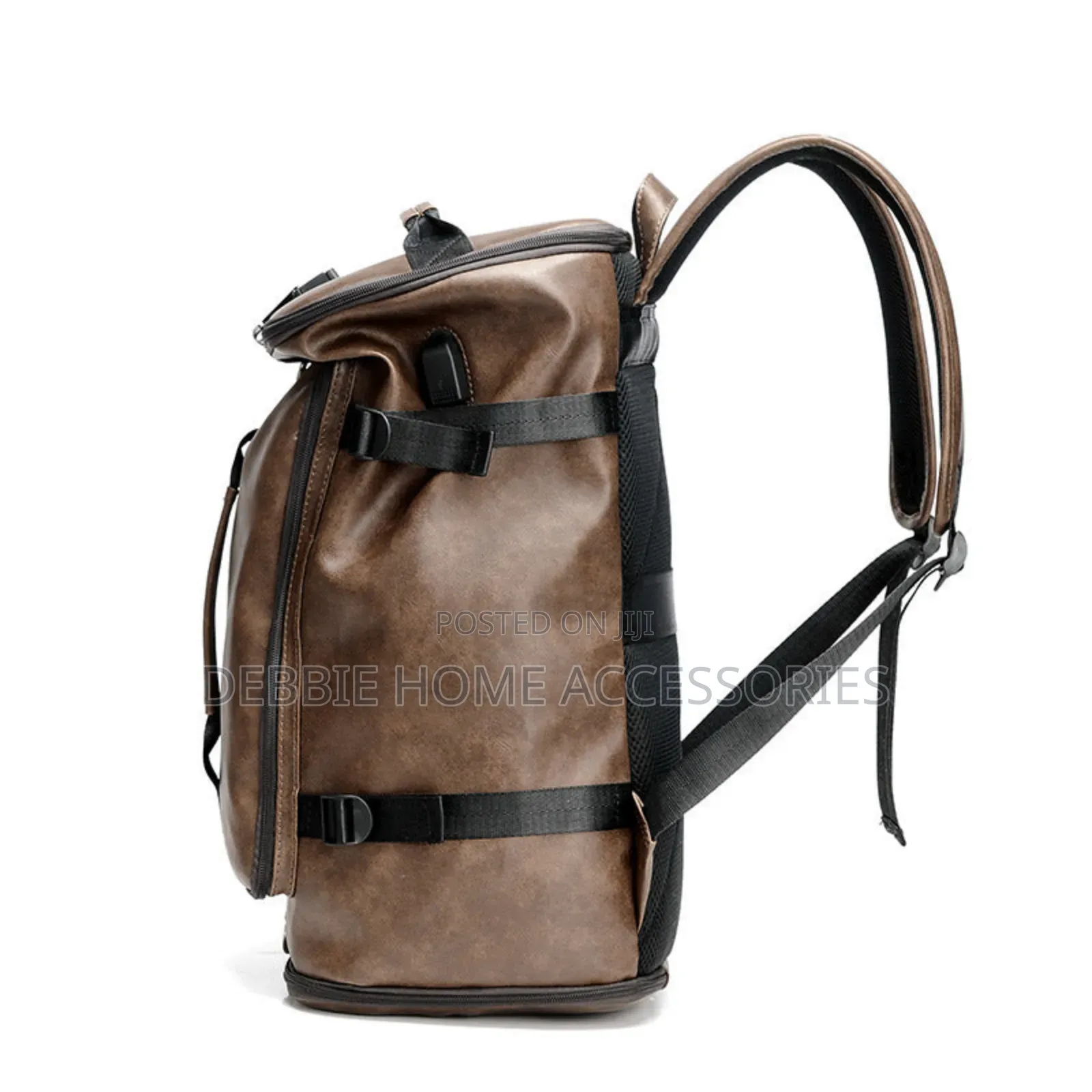 Brown Duffle Backpack Bag