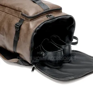 Brown Duffle Backpack Bag