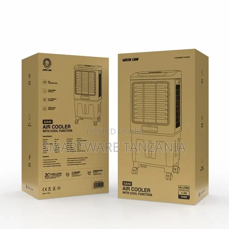 Green Lion Ga40 Air Cooler With Cool Function - White/Gray