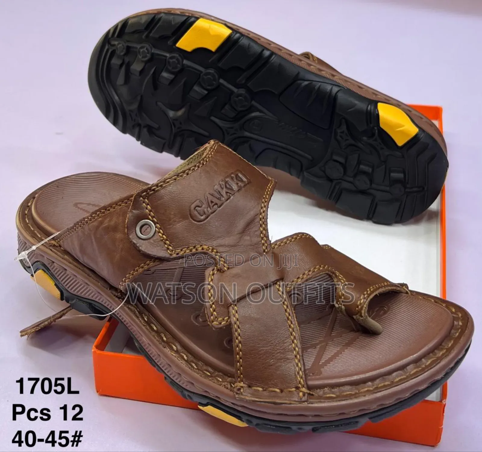Men's Sandals Completely Leathered and Smartly Looking