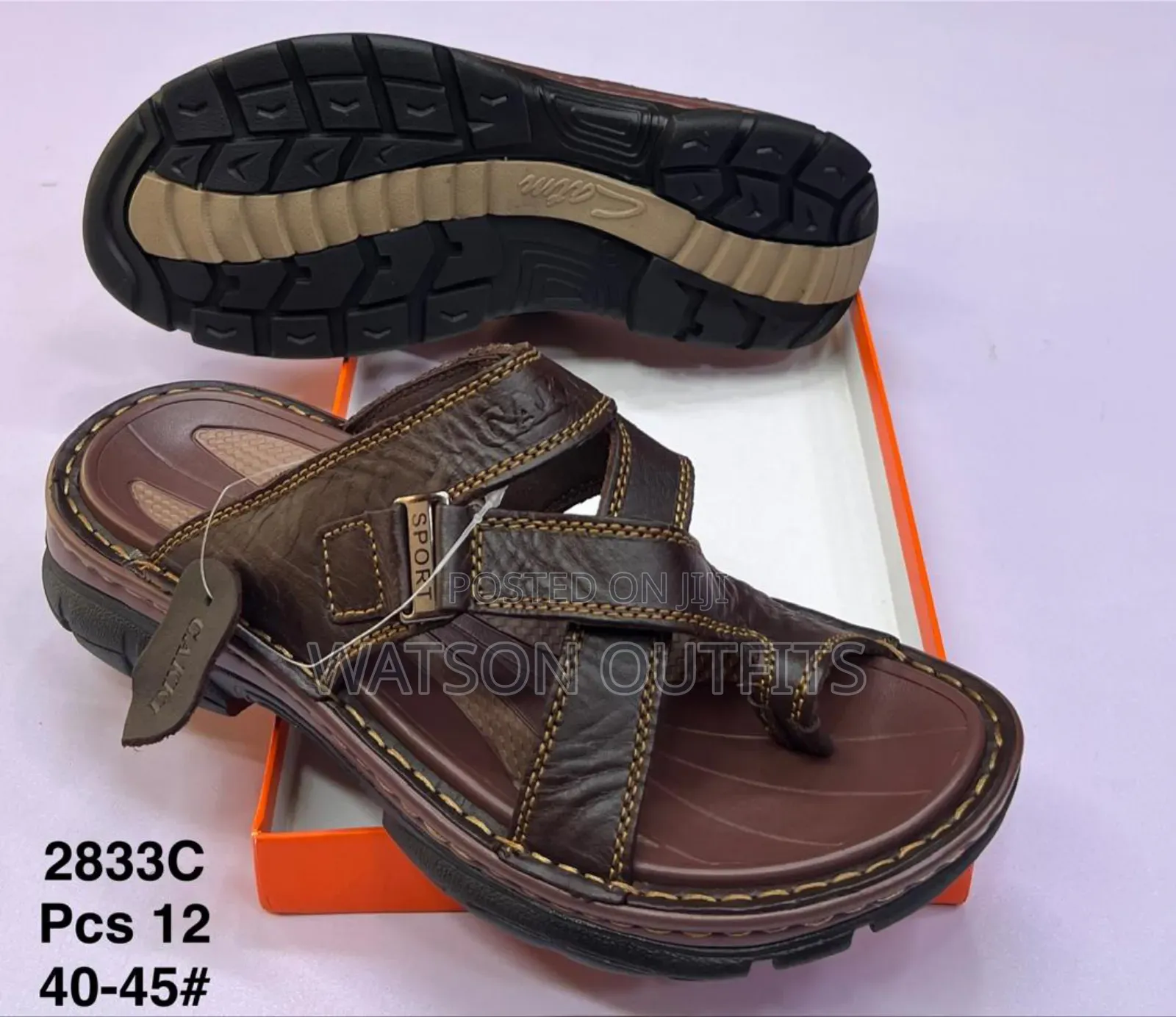Men's Sandals Completely Leathered and Smartly Looking