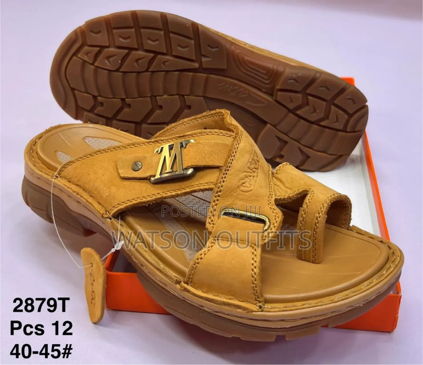 Men's Sandals Completely Leathered and Smartly Looking