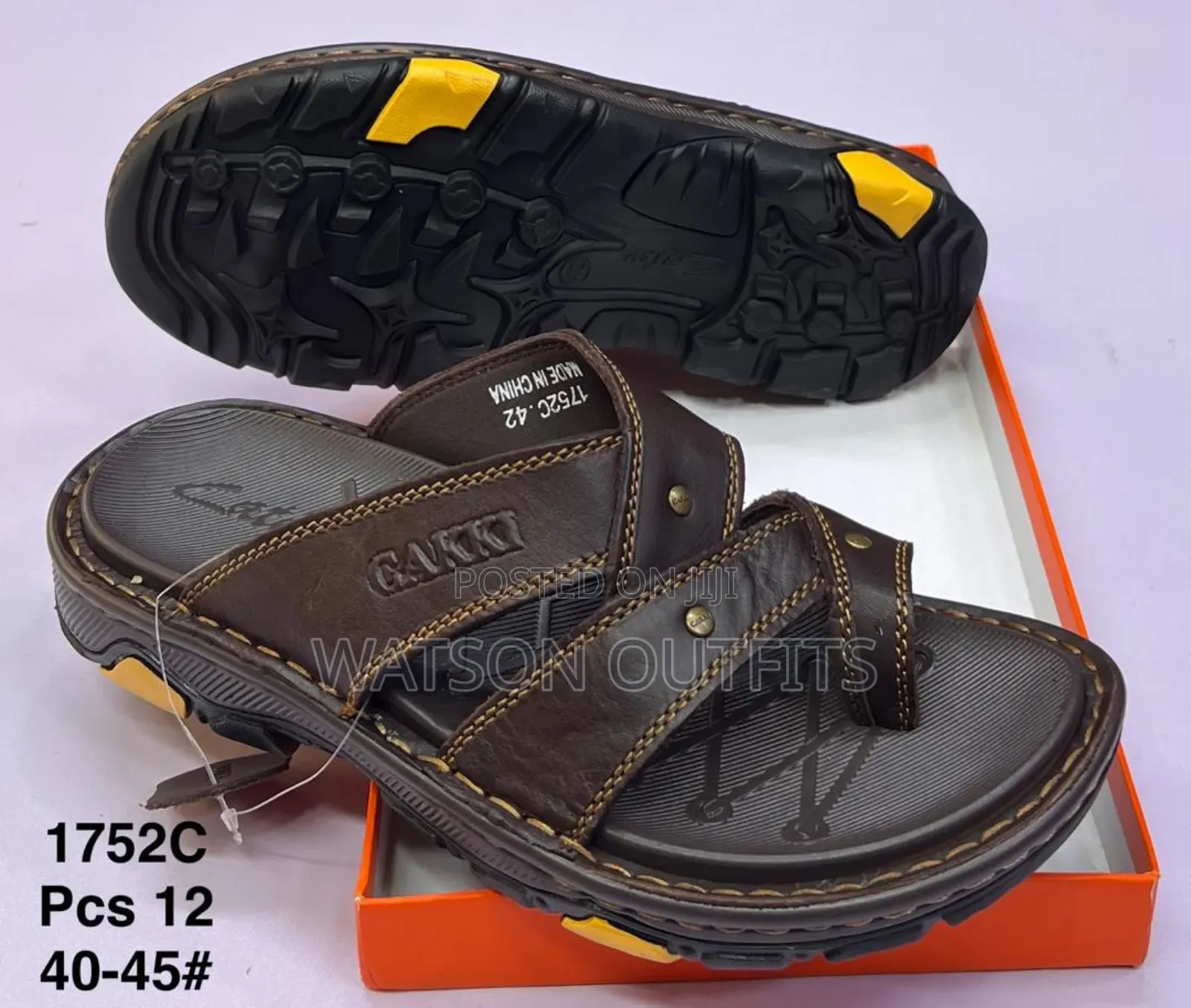 Men's Sandals Completely Leathered and Smartly Looking