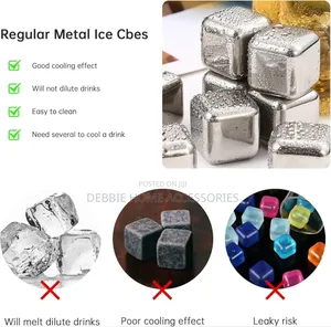 Reusable Ice Cubes Metal Stainless Steel