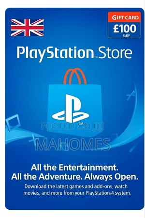 PSN Gift Cards £100 Uk Region Available
