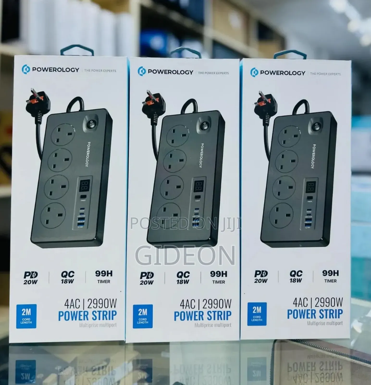 Powerology Power Strip Multiprise Multiport