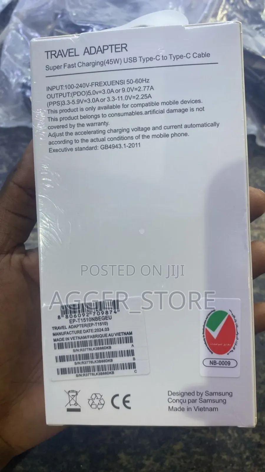 Samsung Usb-C 45watts Power Adapter