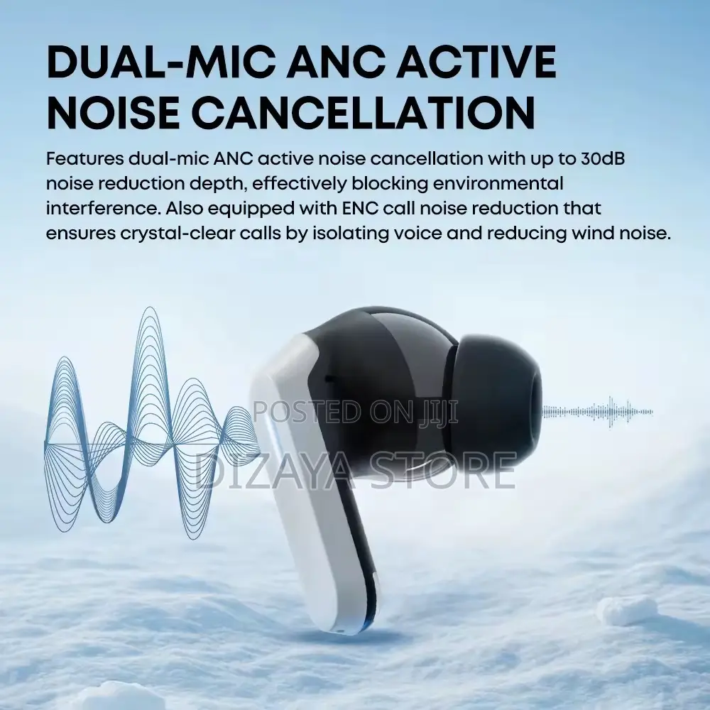 Wireless Earphone High Base Sound Quality With Anc and Enc