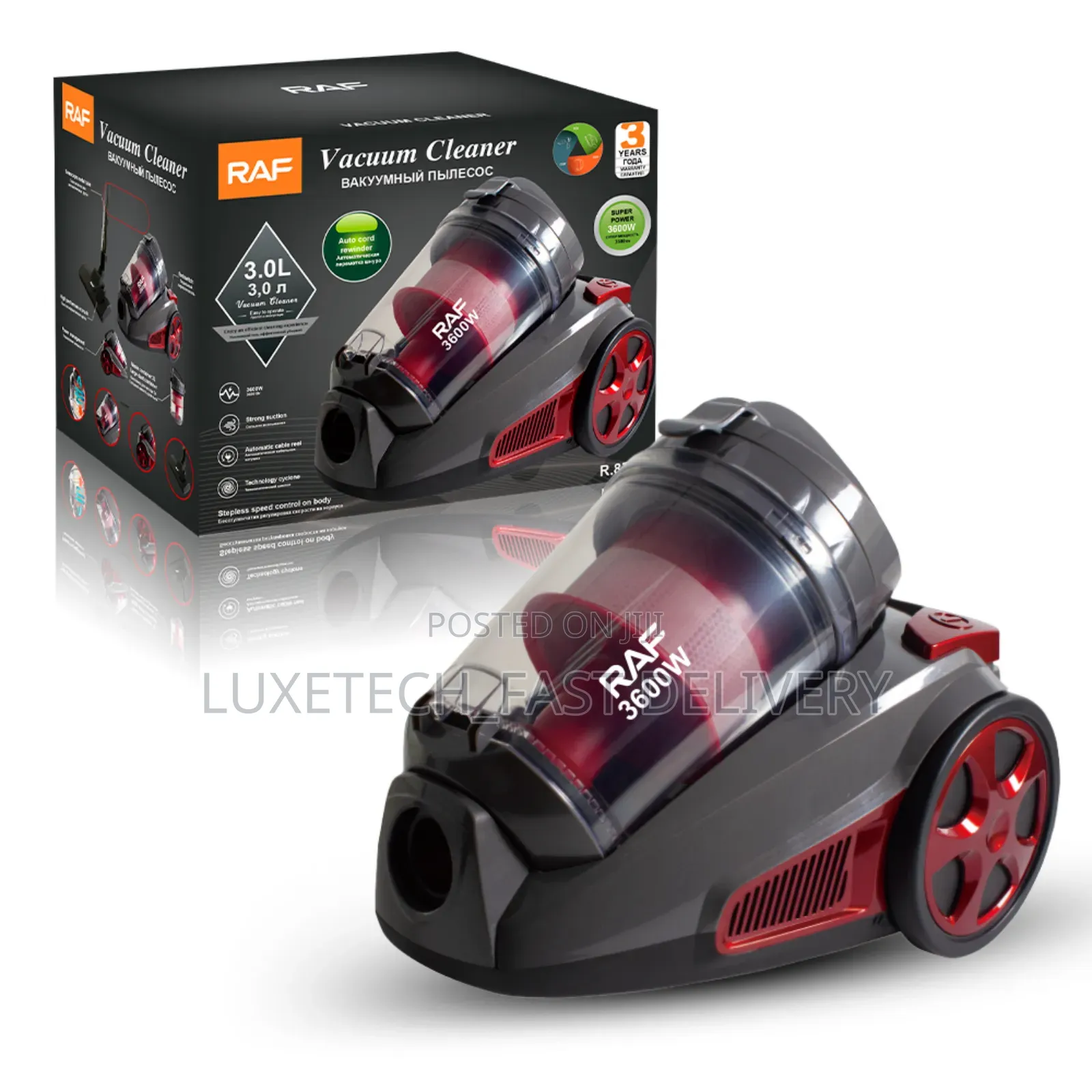 Raf R.8703 Bagless Cyclone Vacuum Cleaner