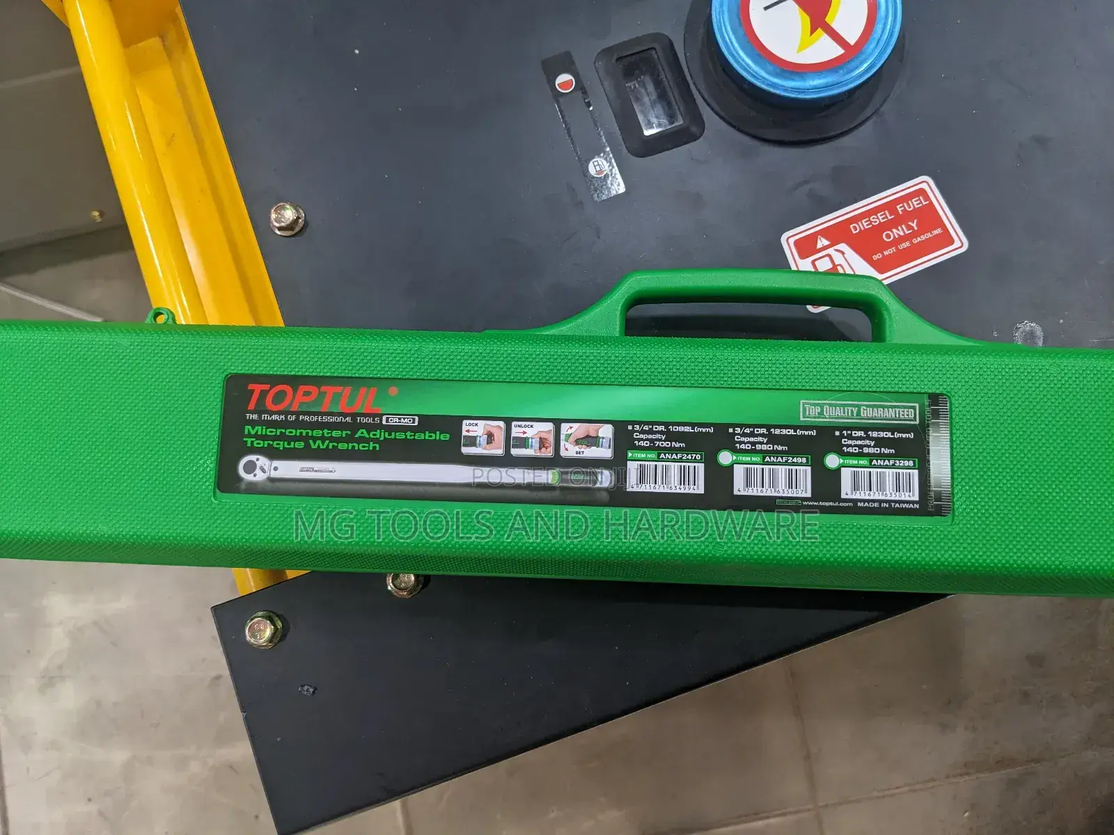 Toptul Micrometer Adjustable Torque Wrench