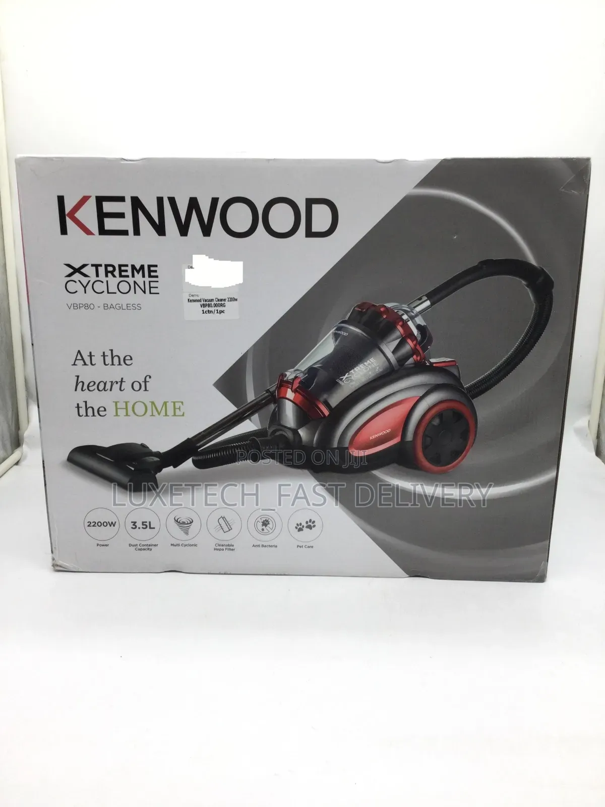 Kenwood Xtreme Cyclone Vbp80 Bagless Vacuum Cleaner 3.5 Liters
