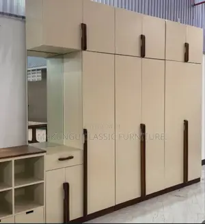6 Doors Wardrobe Rangi Cream Full