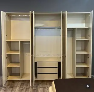 6 Doors Wardrobe Na Sehemu Mbili Za Vioo