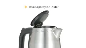 Black+Decker Cordless Electric Kettle, 2200w Power, 1.7l