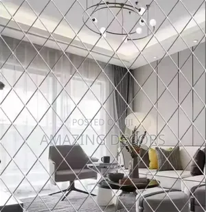 Diamond-Shaped 3d Mirror Wall Sticker