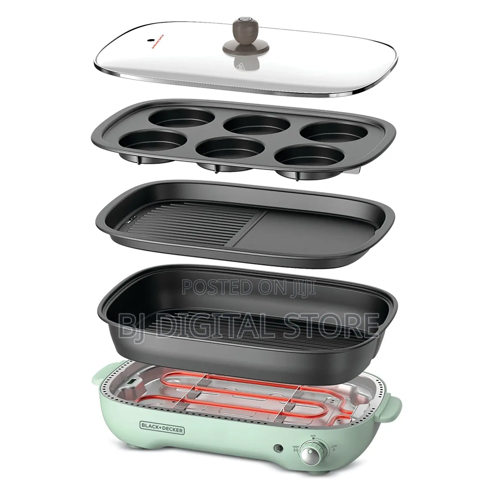 Black+Decker 3-in-1 Multifunction Grill, 1400w