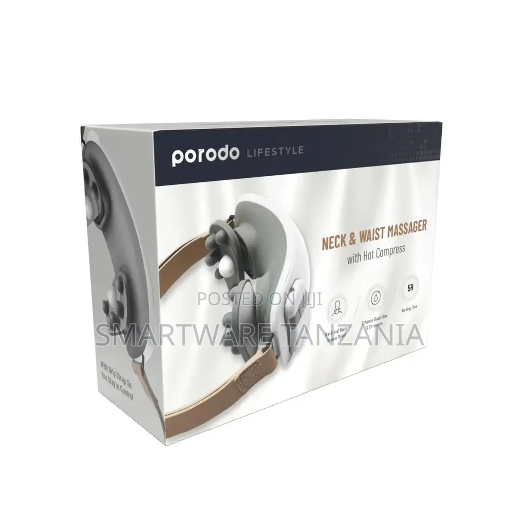 Porordo Lifestyle Neck Massager With Remote Controller - White