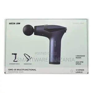Green Lion Multifunctional Massage Gun Gmg-05 - Black