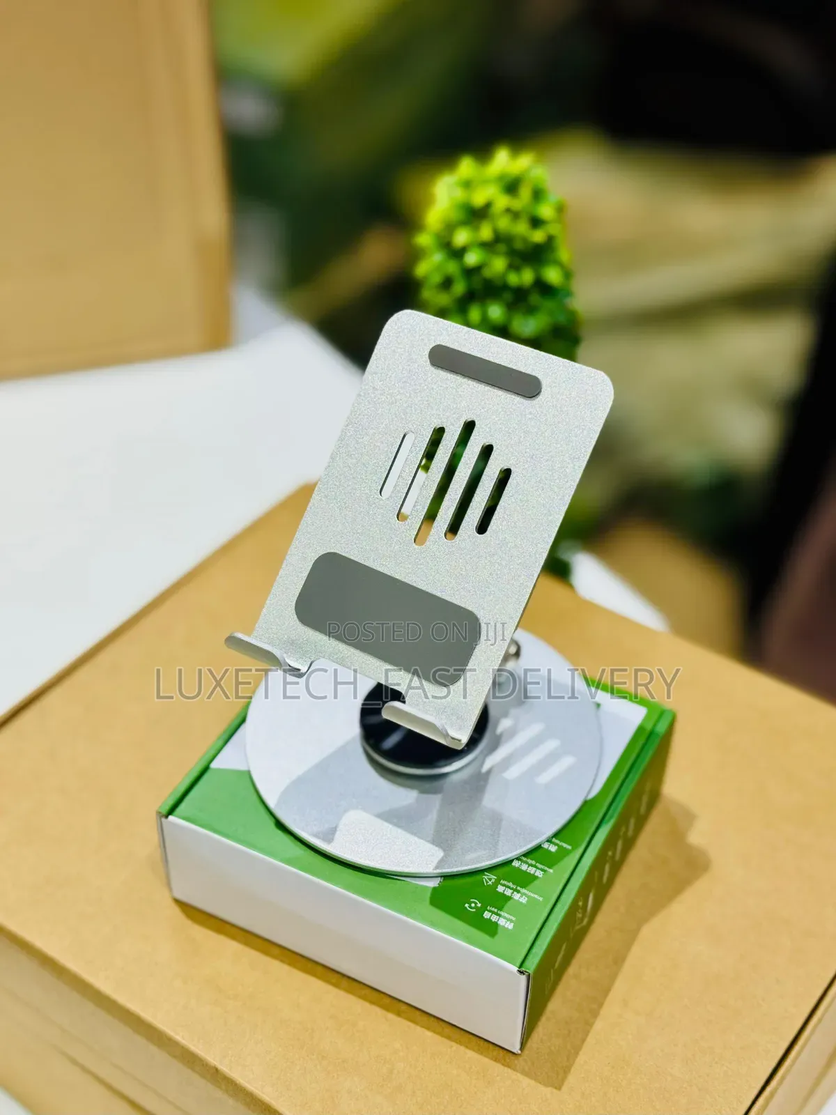 Mobile Phone Stand Desktop Folding Storage Bracket With 360° Rotation