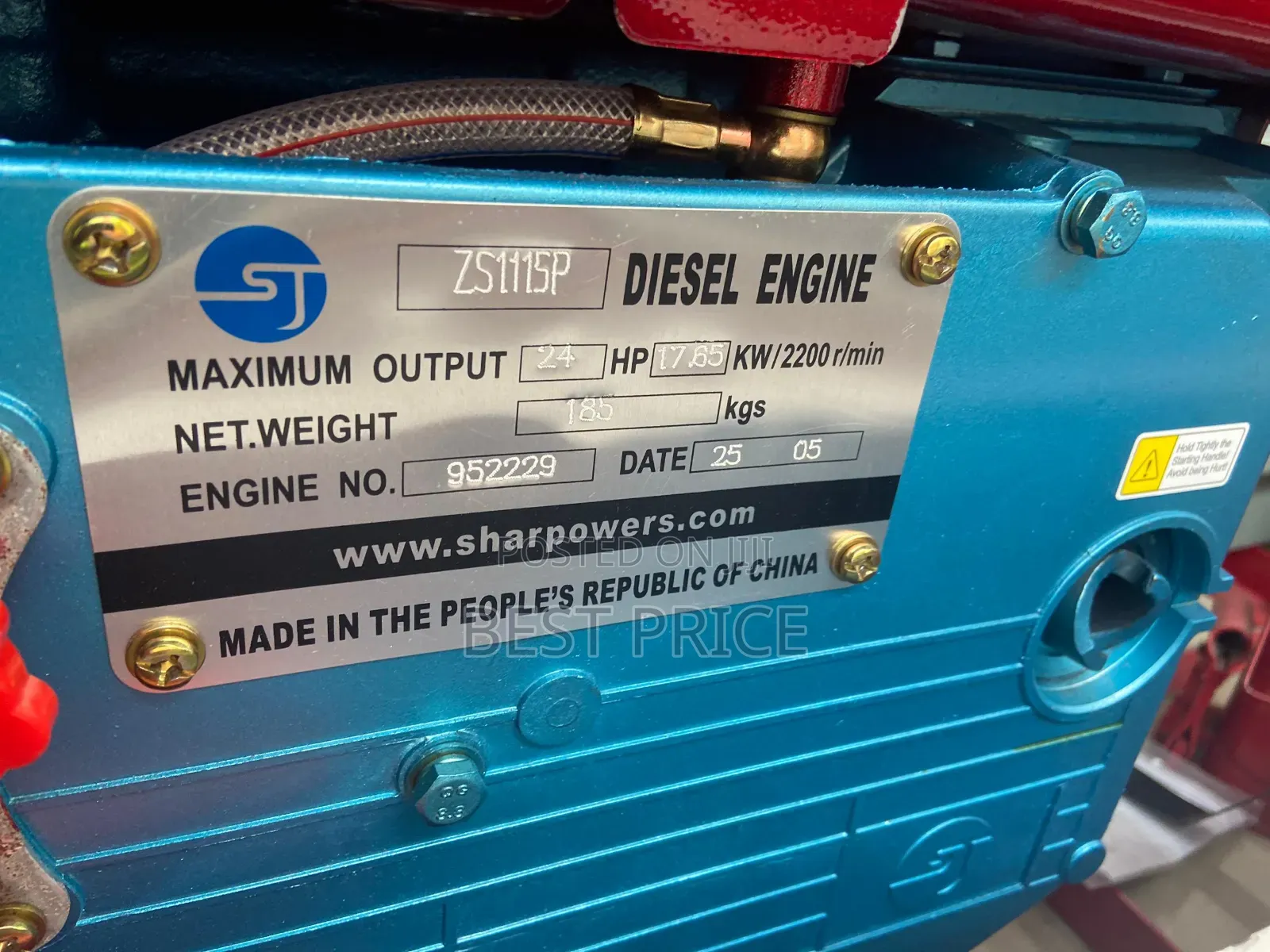 Sharpower Diesel Engine 24hp-Zd1115p