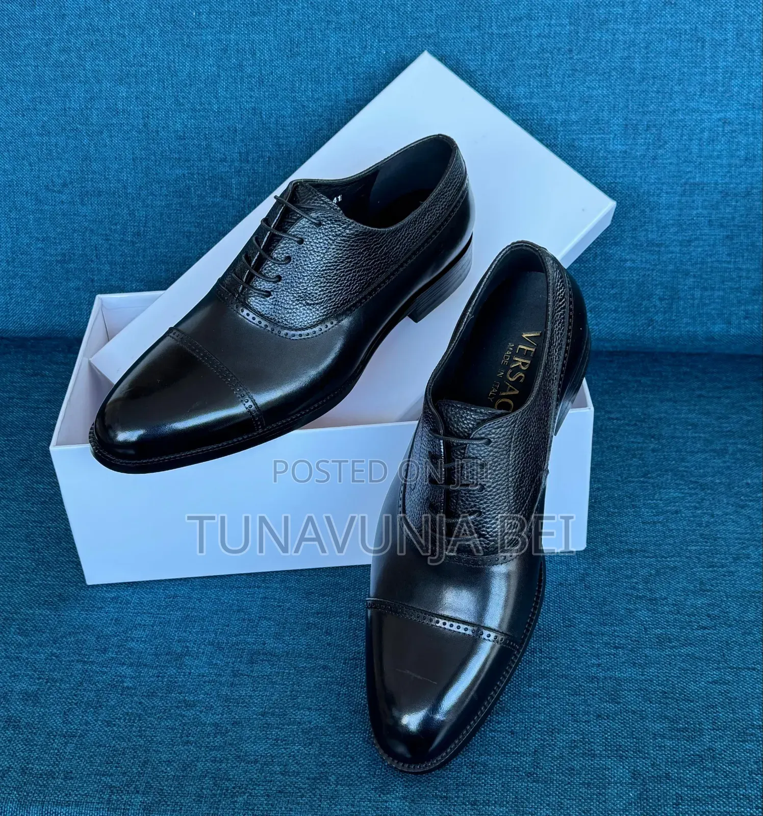 Versace Leather Shoes Moccains