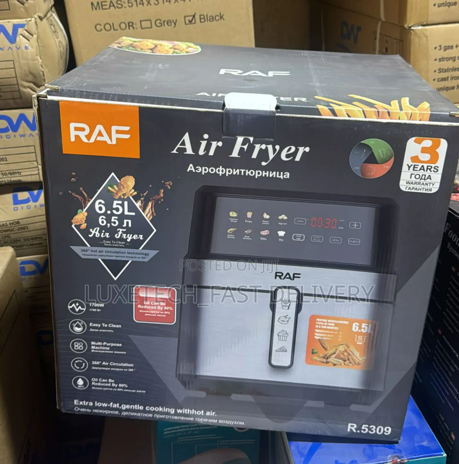 Raf Air Fryer 6.5 Litres Digital, Model R.5309