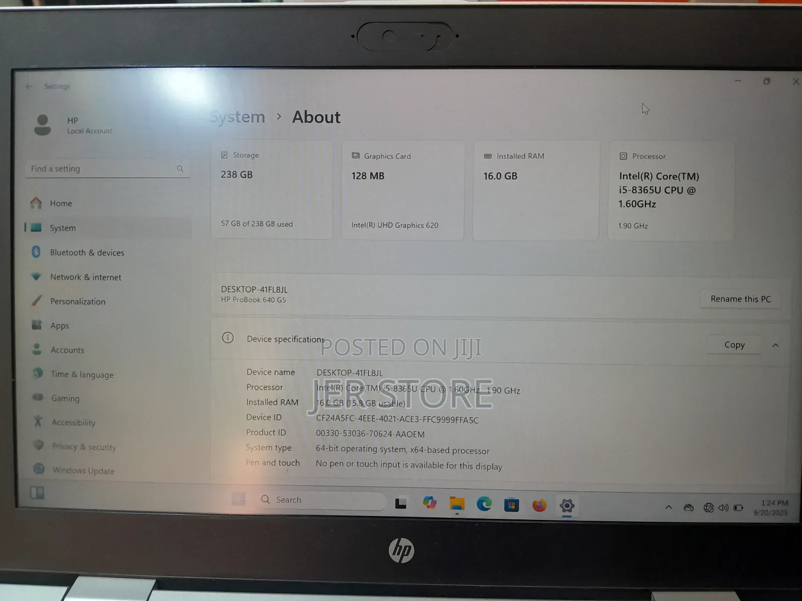 Laptop HP ProBook 640 G5 16GB Intel Core i5 SSD 256GB