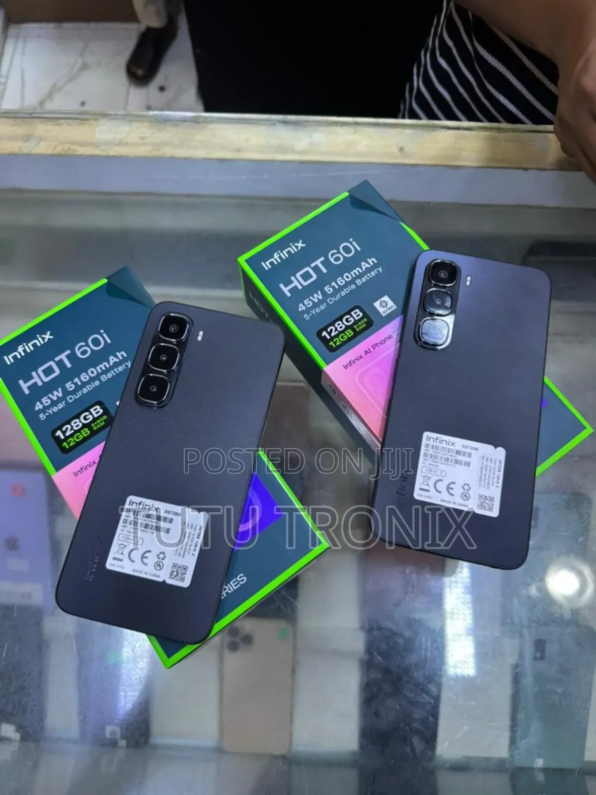 New Infinix Hot 60i 128 GB Black