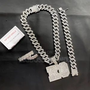 Full Ice Stone Set [Cuban Link Chain, Bracelet, Grills]