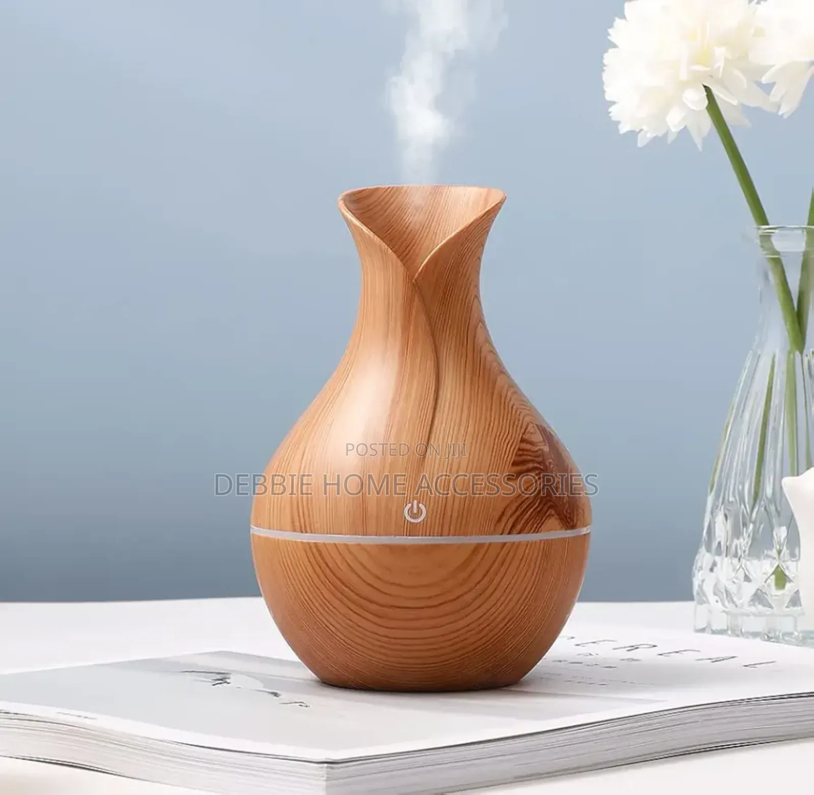 Wood-Grain Essential Oil Diffuser and Humidifier.
