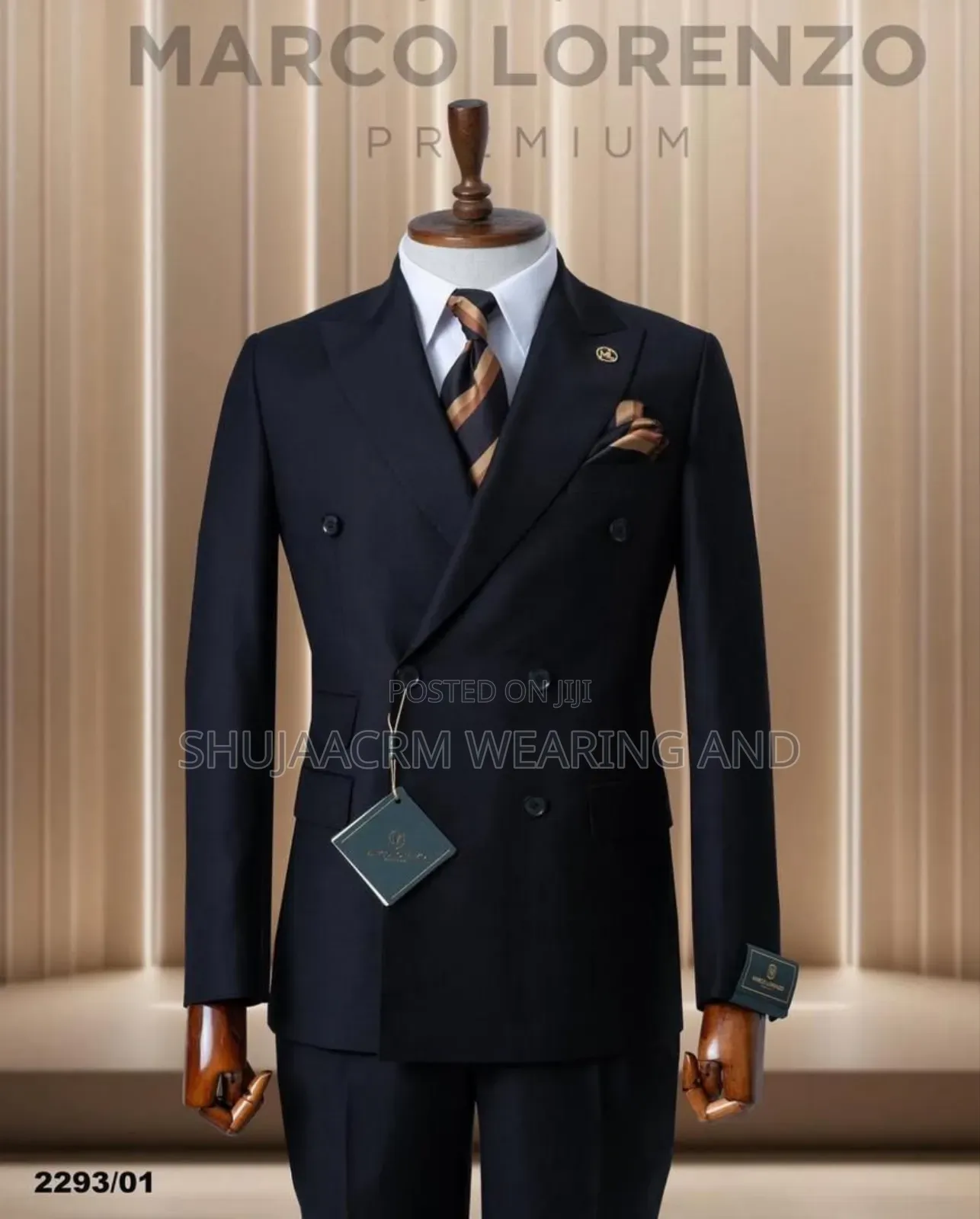 Black One Sixbutton Suits