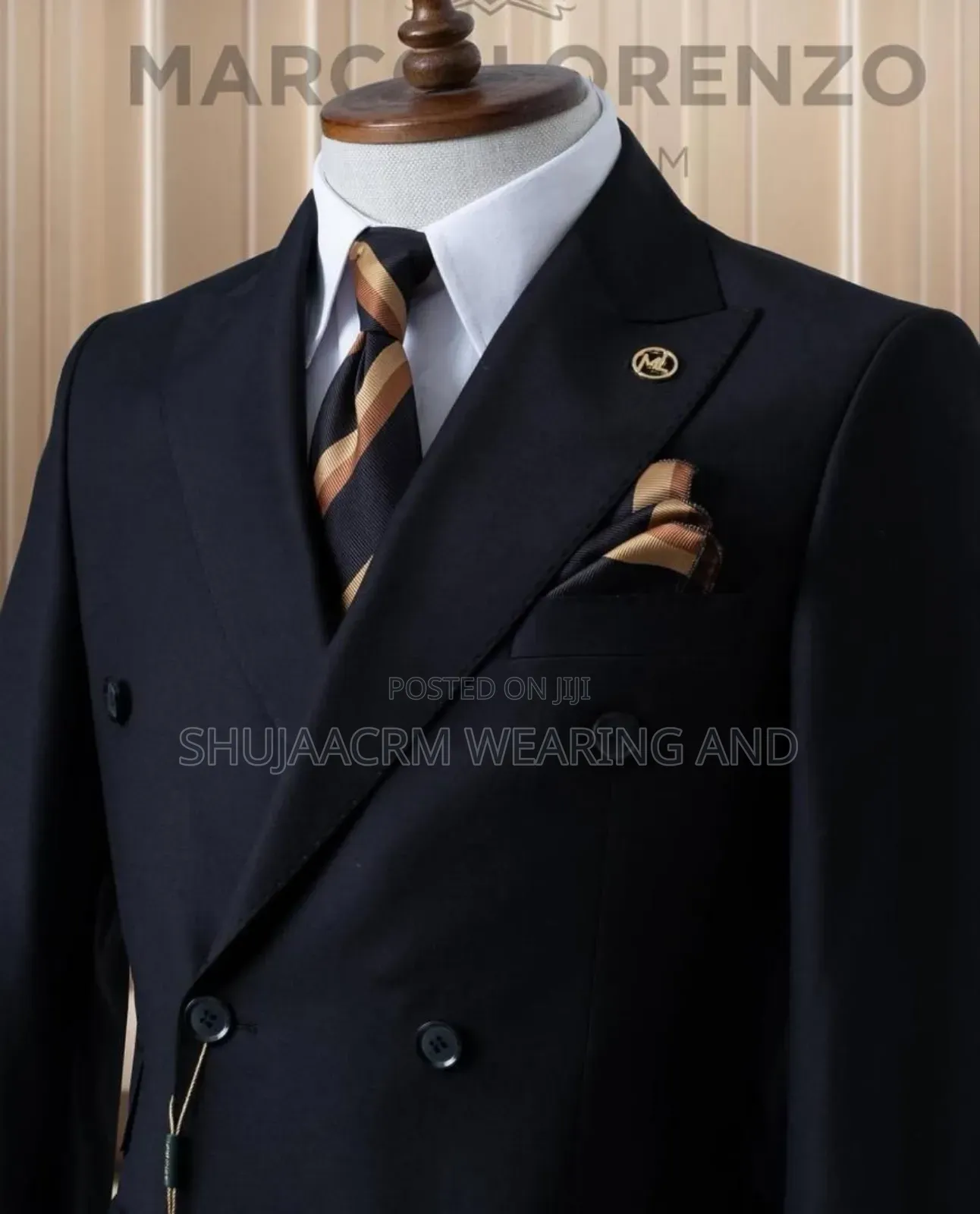Black One Sixbutton Suits
